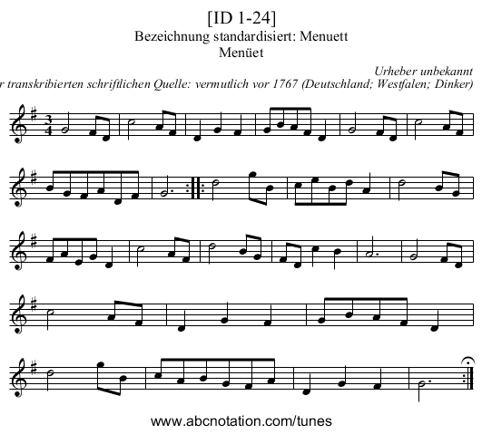 [ID 1-24] - staff notation