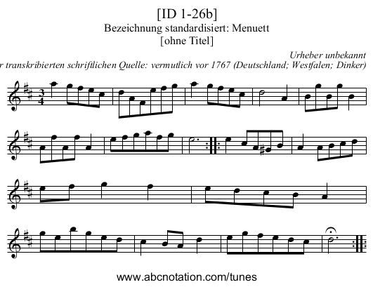 [ID 1-26b] - staff notation