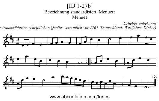 [ID 1-27b] - staff notation