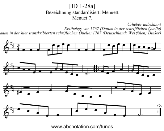 [ID 1-28a] - staff notation