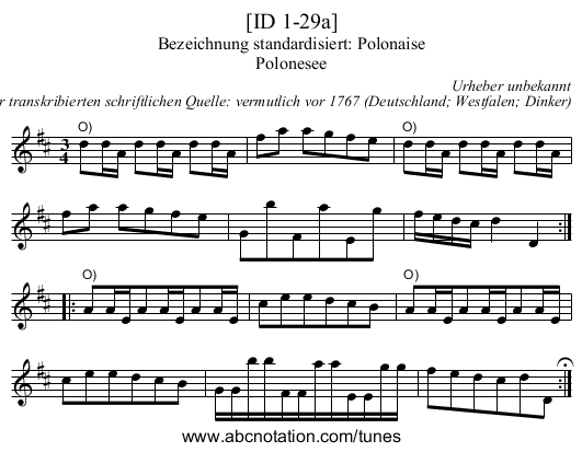 [ID 1-29a] - staff notation