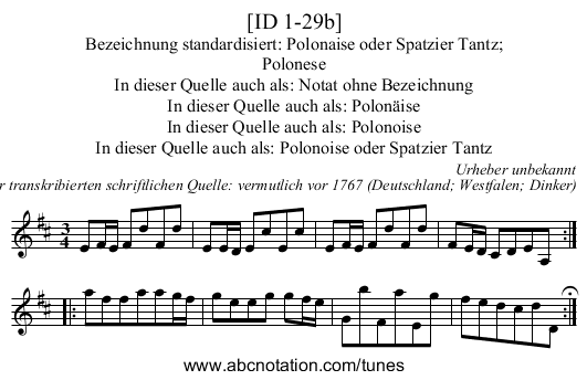 [ID 1-29b] - staff notation