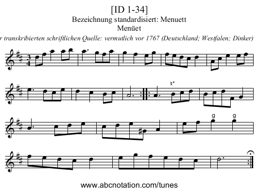 [ID 1-34] - staff notation