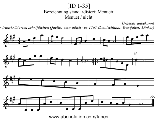 [ID 1-35] - staff notation