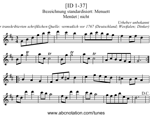 [ID 1-37] - staff notation
