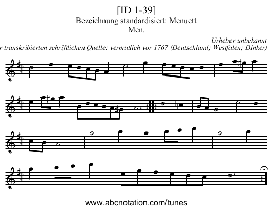 [ID 1-39] - staff notation