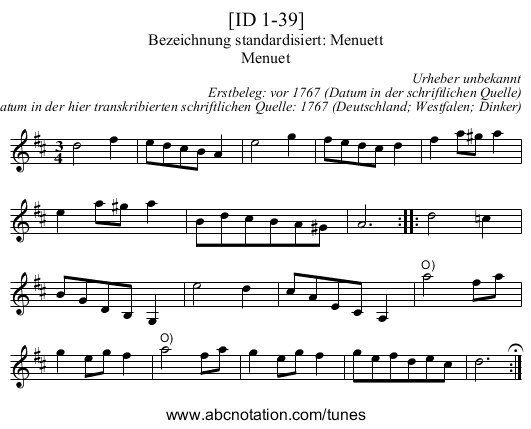 [ID 1-39] - staff notation