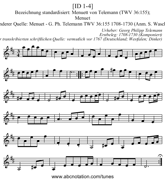[ID 1-4] - staff notation