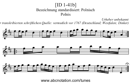 [ID 1-41b] - staff notation
