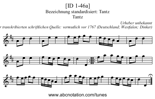 [ID 1-46a] - staff notation
