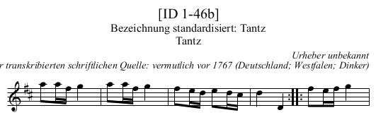 [ID 1-46b] - staff notation