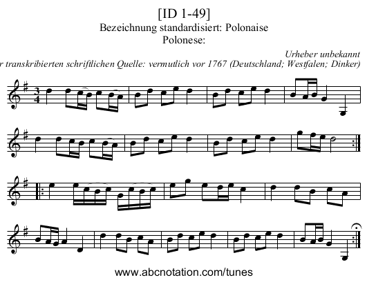 [ID 1-49] - staff notation