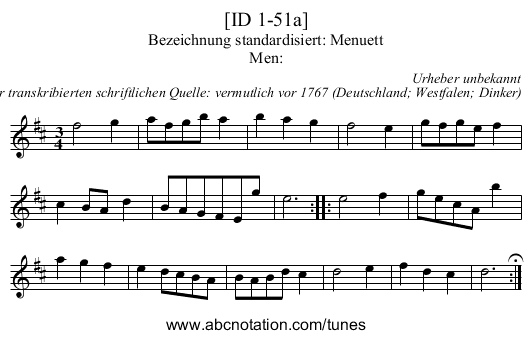 [ID 1-51a] - staff notation