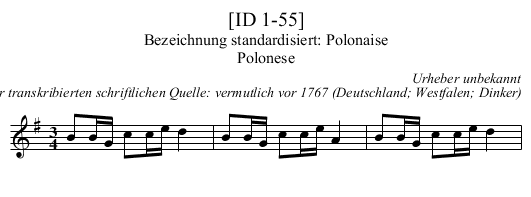 [ID 1-55] - staff notation