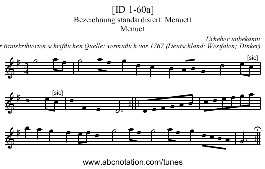 [ID 1-60a] - staff notation