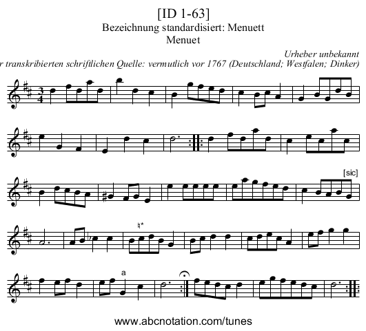 [ID 1-63] - staff notation