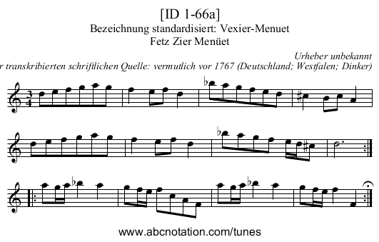 [ID 1-66a] - staff notation