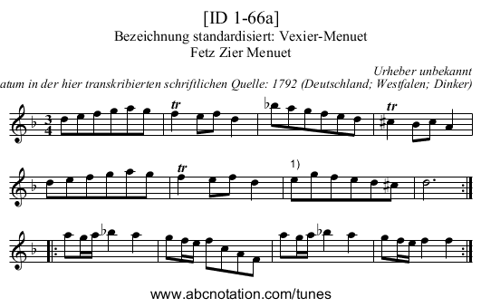 [ID 1-66a] - staff notation