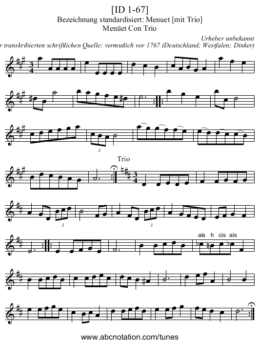[ID 1-67] - staff notation