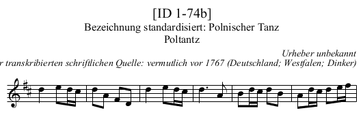 [ID 1-74b] - staff notation