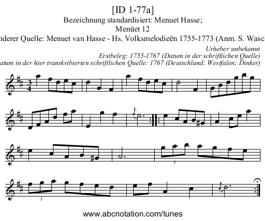 [ID 1-77a] - staff notation