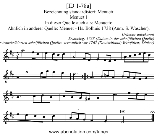 [ID 1-78a] - staff notation