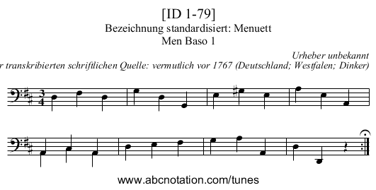[ID 1-79] - staff notation