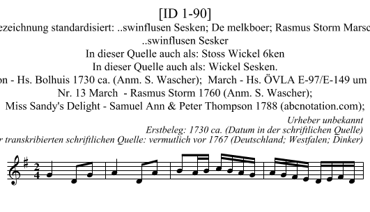 [ID 1-90] - staff notation