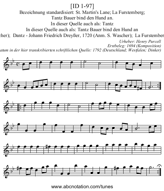 [ID 1-97] - staff notation