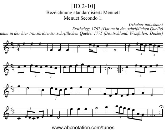 [ID 2-10] - staff notation