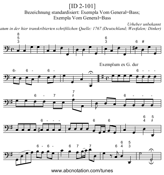 [ID 2-101] - staff notation