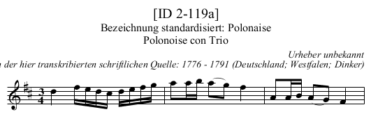 [ID 2-119a] - staff notation