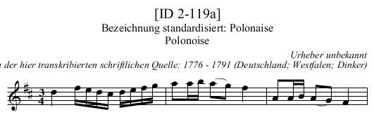 [ID 2-119a] - staff notation