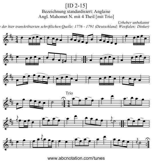 [ID 2-15] - staff notation