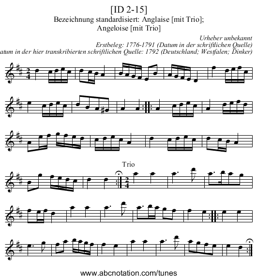 [ID 2-15] - staff notation