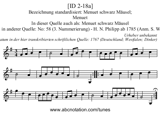 [ID 2-18a] - staff notation