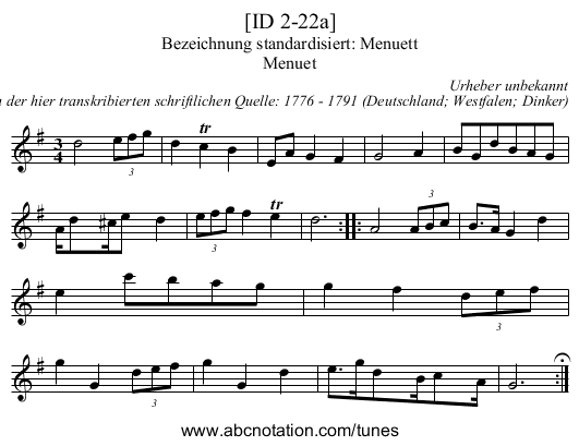 [ID 2-22a] - staff notation