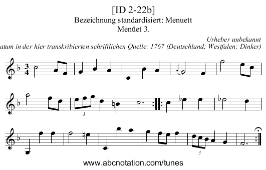 [ID 2-22b] - staff notation