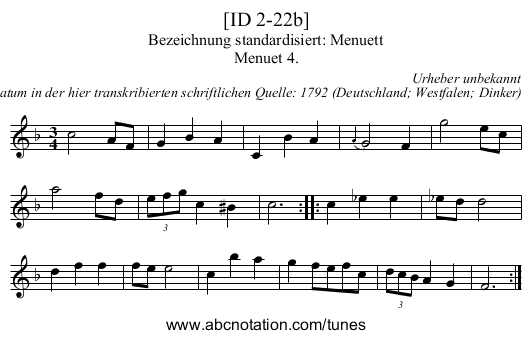 [ID 2-22b] - staff notation