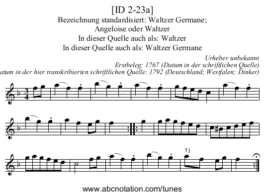 [ID 2-23a] - staff notation