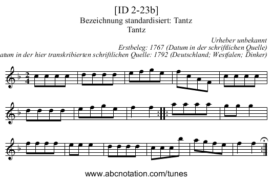 [ID 2-23b] - staff notation