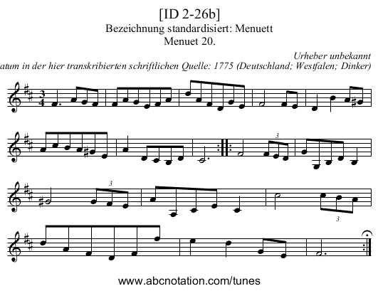 [ID 2-26b] - staff notation