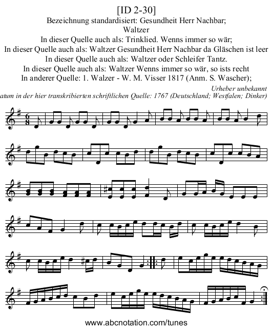 [ID 2-30] - staff notation