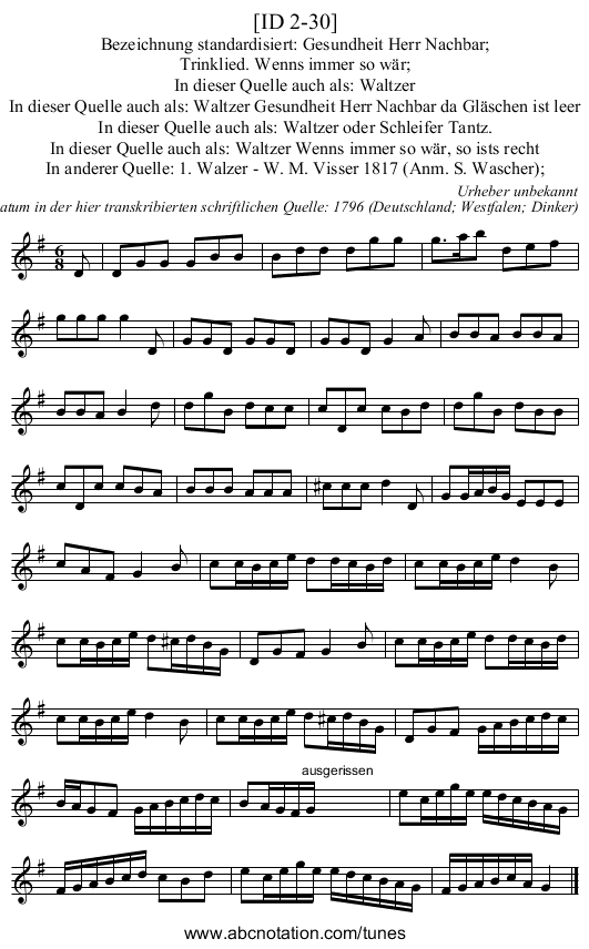 [ID 2-30] - staff notation