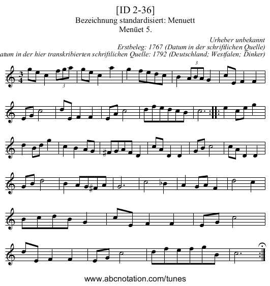 [ID 2-36] - staff notation