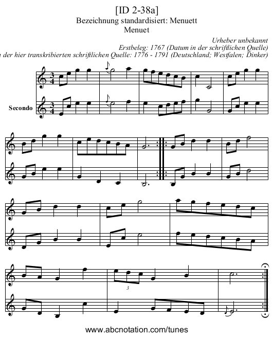 [ID 2-38a] - staff notation