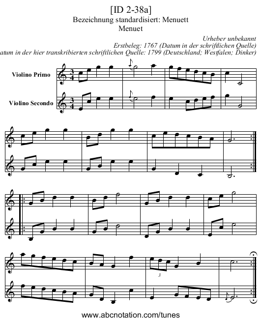 [ID 2-38a] - staff notation