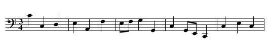 [ID 2-38a] - staff notation