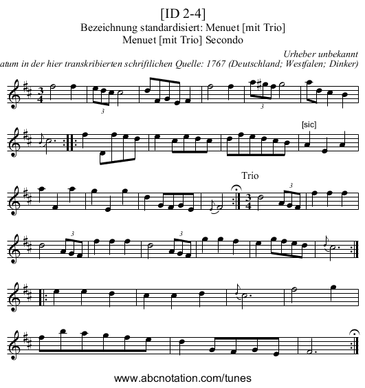 [ID 2-4] - staff notation