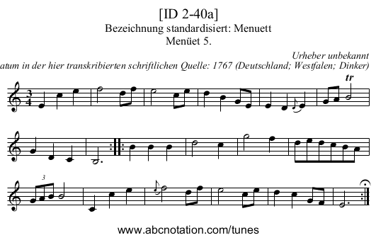 [ID 2-40a] - staff notation